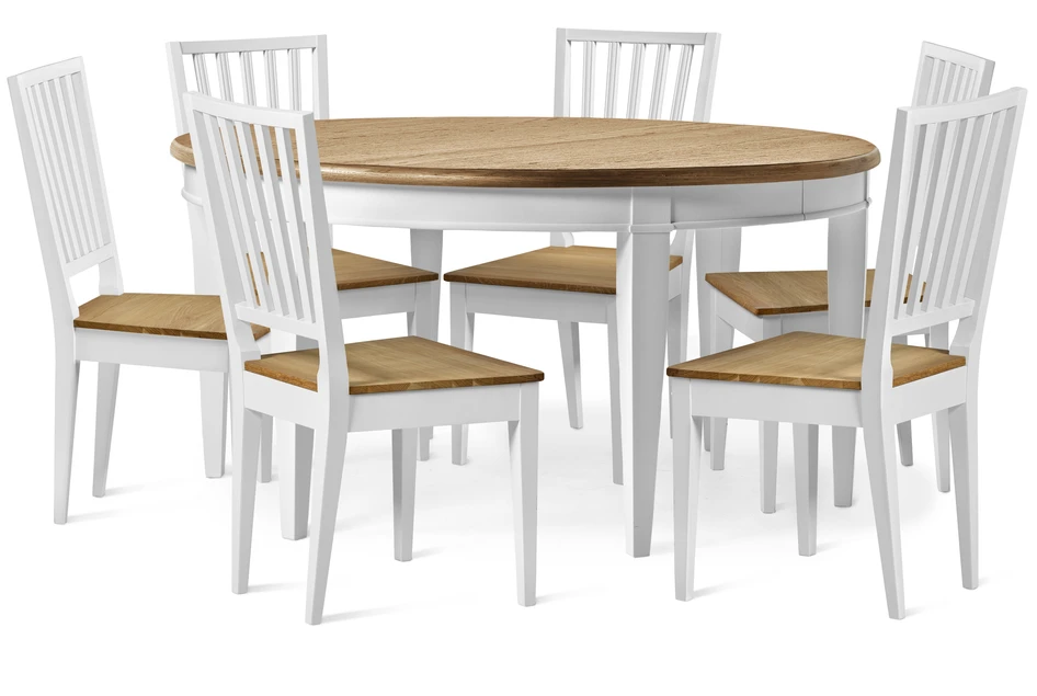 Wilma - Matgrupp med 6 stolar Wilma - Brun