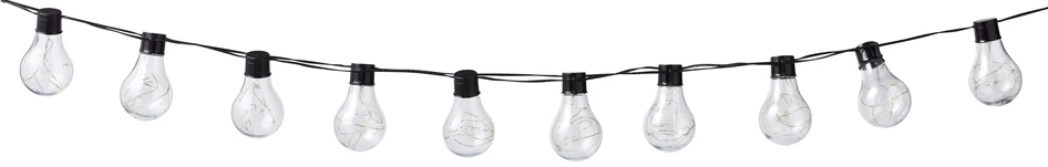 Armelle - Ljusslinga, L 300 cm - Svart