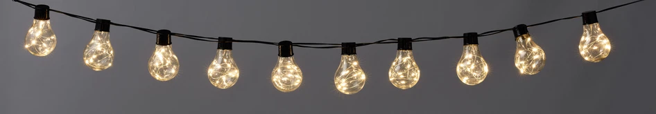 Armelle - Ljusslinga, L 300 cm - Svart