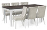 Wilma - Matgrupp med 6 stolar Wilma - Beige