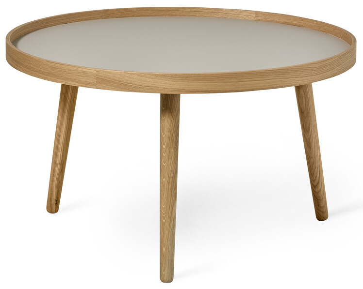 Agnes - Soffbord, Ø 80, H 45 cm - Beige