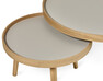 Agnes - Satsbord, Ø 55/80 cm - Beige