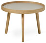 Agnes - Soffbord, Ø 55 cm - Beige