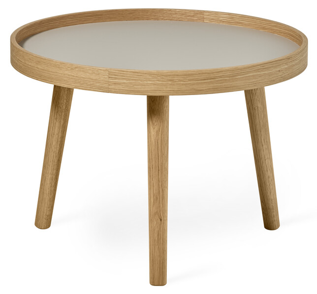 Agnes - Soffbord, Ø 55 cm - Beige