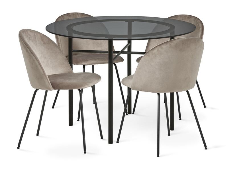 Donna - Matgrupp med 4 stolar Molly - Beige