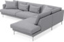 Harper - 3-sits soffa med divan höger - Grå