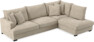 Mila - 3-sits soffa med divan höger - Beige