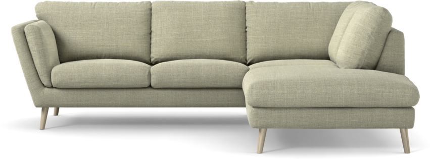 Madison Lux - 2-sits soffa med divan höger - Grön