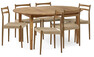 Ekerö - Matgrupp med 6 stolar Ines - Beige