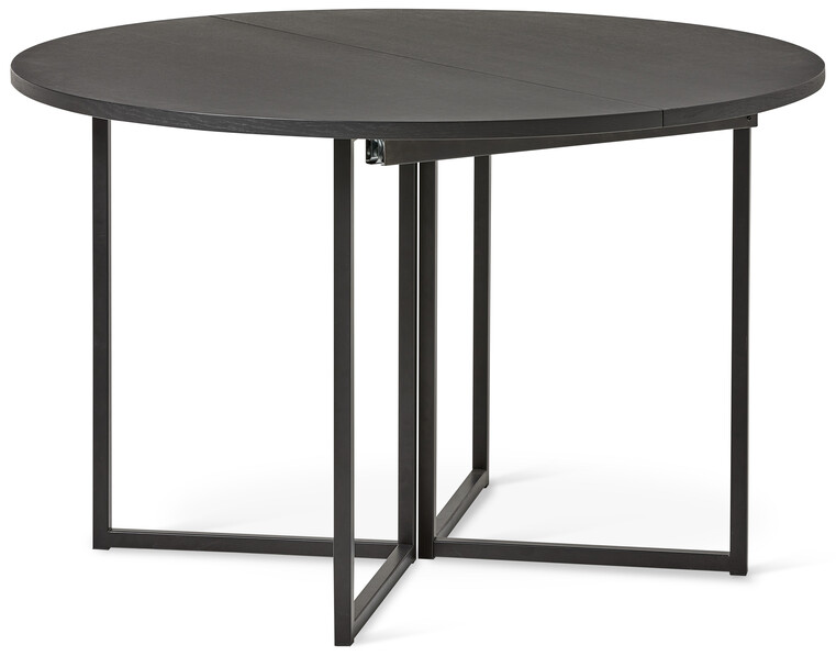 City - Matbord, Ø 120-168 cm - Svart