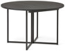 City - Matbord, Ø 120-168 cm - Svart