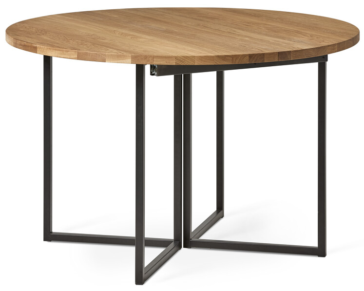 City - Matbord, Ø 120-168 cm - Brun