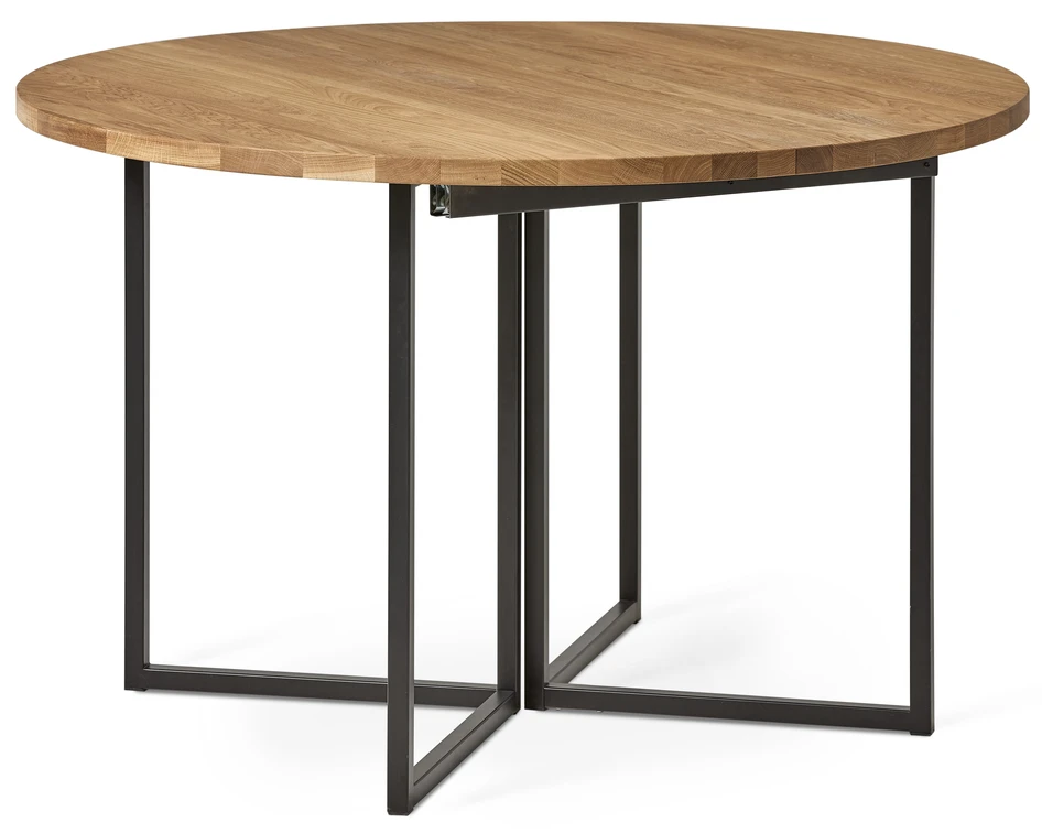 City - Matbord, Ø 120-168 cm - Brun