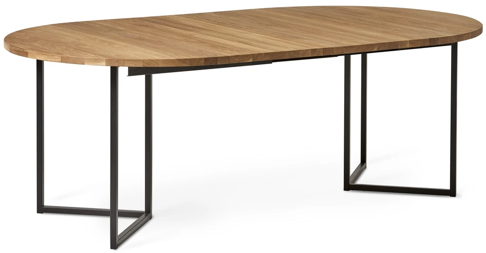 City - Matbord, Ø 120-168 cm - Brun