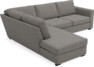 Friday - 2,5-sits soffa med divan vänster - Grå