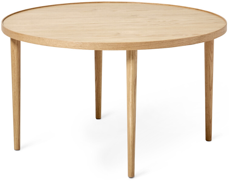 Tuva - Soffbord, Ø 80 cm - Beige