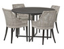 City - Matgrupp med 4 karmstolar Jill - Beige