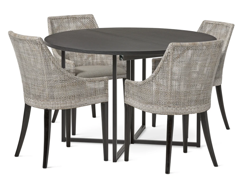 City - Matgrupp med 4 karmstolar Jill - Beige