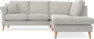 Eden - 2-sits soffa med divan - Grå