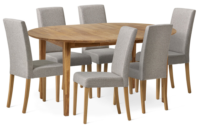 Ekerö - Matgrupp med 6 stolar Ekenäs - Beige