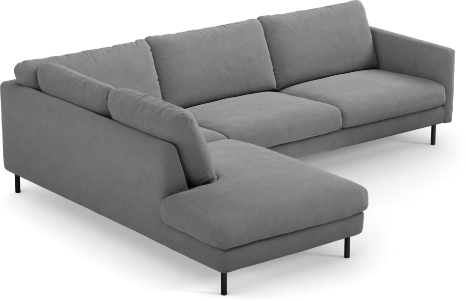 Madison - 3-sits soffa med divan vänster - Grå