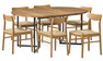 City - Matgrupp med 6 stolar Ida - Beige