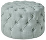 Estelle - Puff, Ø 55 cm - Grön