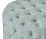Estelle - Puff, Ø 55 cm - Grön