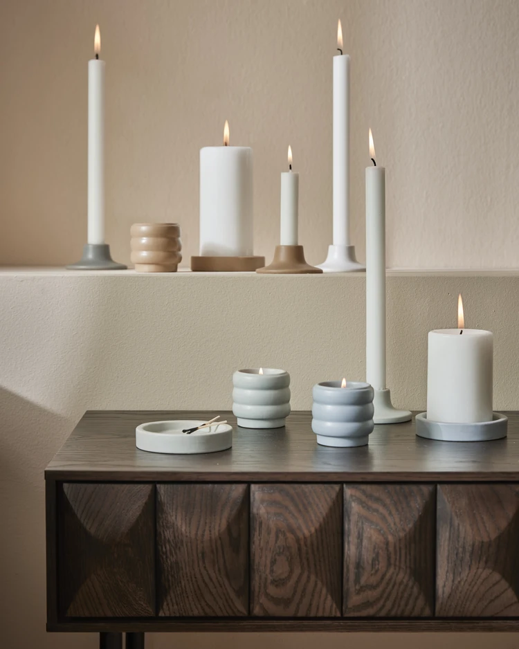 Glimra - Blockljus, H 10 Ø 7 cm, brinntid 35 h - inspiration