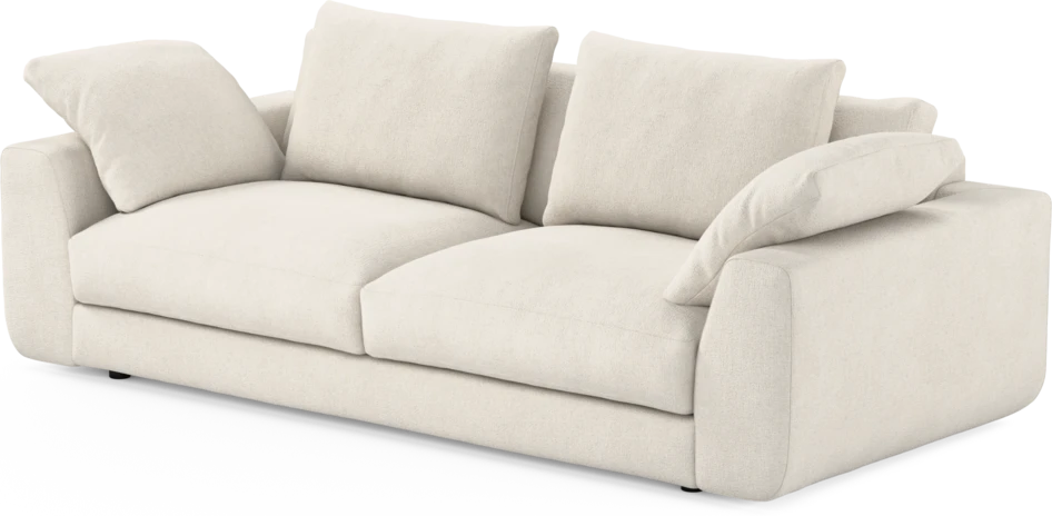 Amie - 3-sits soffa - Vit