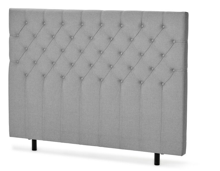 Asperö pikerad - Sänggavel, B 160-210 cm - Grå