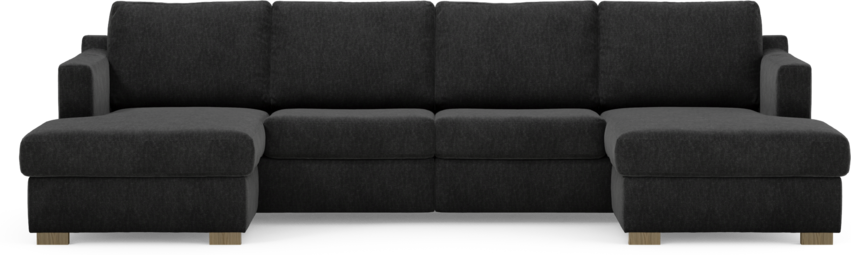 Friday - 2-sits soffa med två schäslonger - Blå