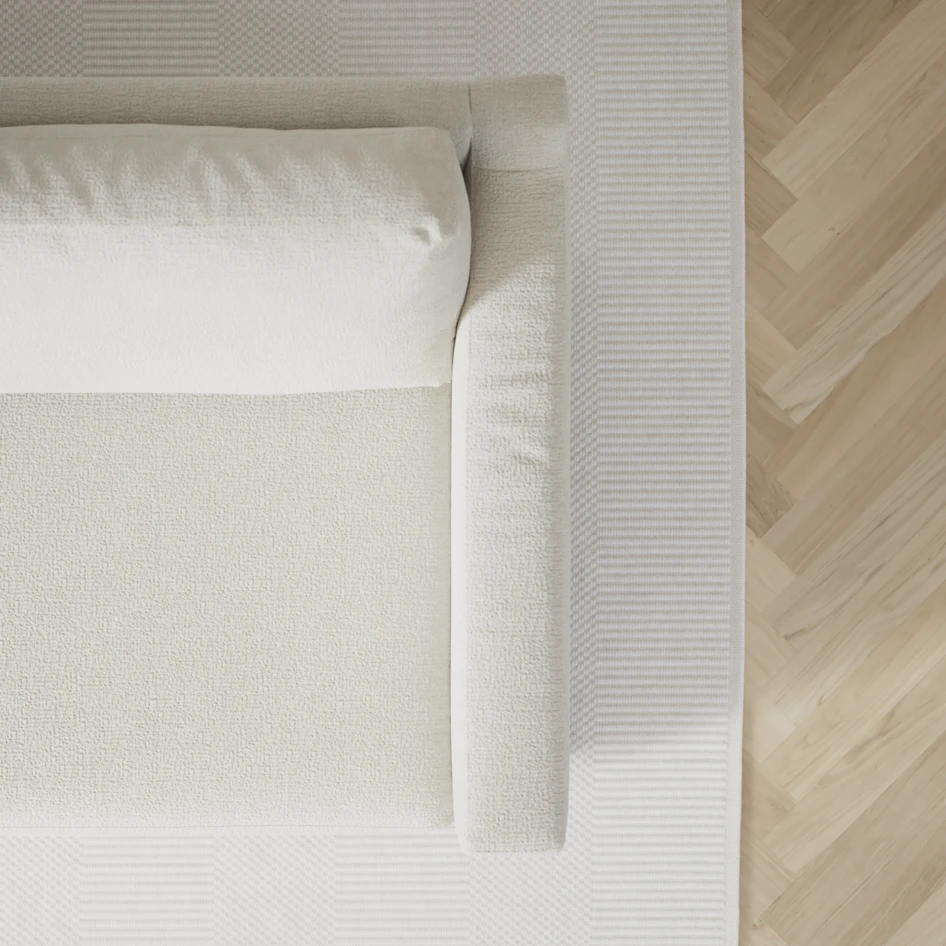 Friday - Hörnsoffa, 3+2-sits med schäslong vänster - Vit