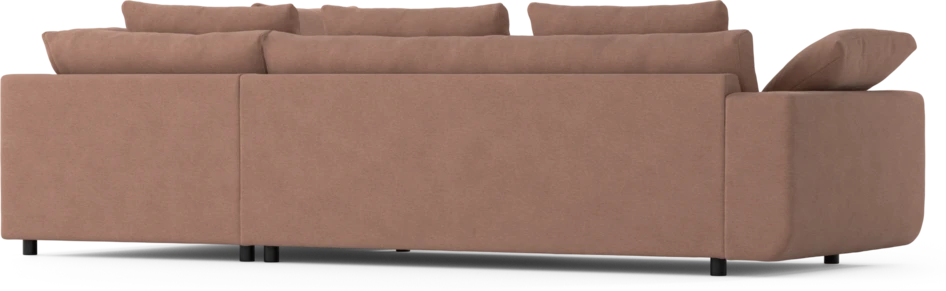Amie - 3-sits med divan höger - Rosa