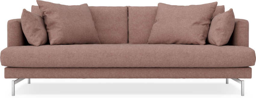 Harper - 3-sits soffa, hel dyna - Rosa