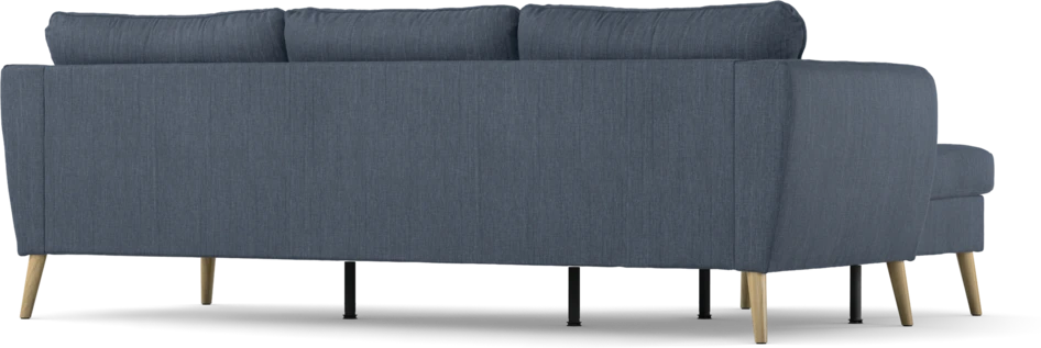 County - 3-sits soffa med flyttbar schäslong - Blå