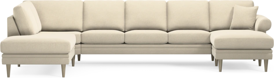 Eden - 3-sits soffa med divan vänster och schäslong höger - Beige