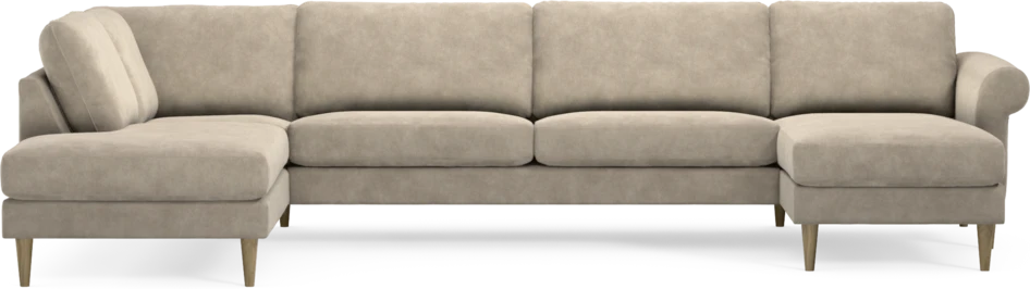 Bridge - 3-sits soffa med divan vänster och schäslong höger - Beige