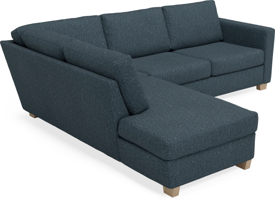 Friday - 2,5-sits soffa med divan vänster - Blå