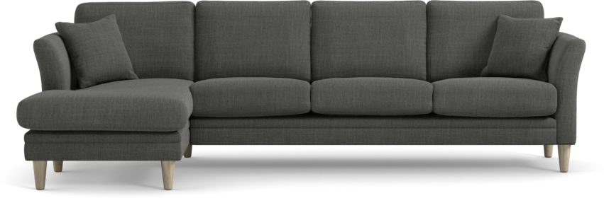 Eden - 3-sits soffa med schäslong - Grå