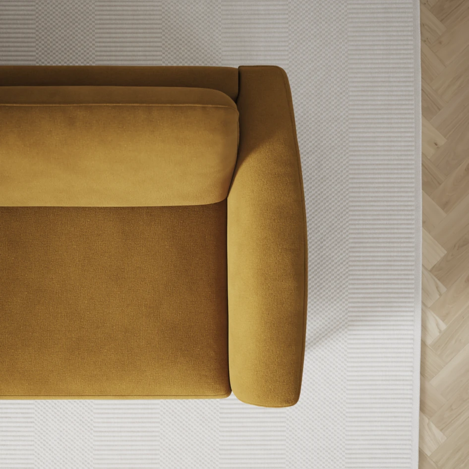Bridge - 3-sits soffa - Gul