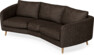 Madison - 3-sits soffa svängd, 70 cm - Brun