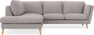 Madison - 2-sits soffa med divan vänster - Grå