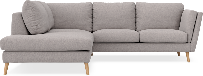 Madison - 2-sits soffa med divan vänster - Grå