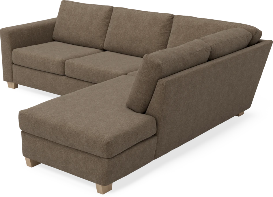 Friday - 2,5-sits soffa med divan höger - Brun