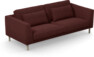 Willow - 3-sits soffa, fast klädsel - Röd