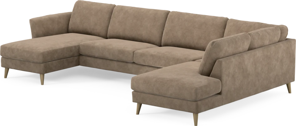 Bridge - 3-sits soffa med schäslong vänster och divan höger - Beige