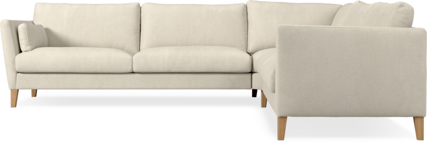 Winston - Hörnsoffa, 3+2-sits - Vit