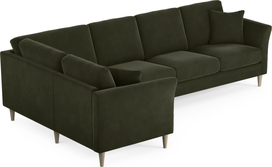 Eden - Hörnsoffa, 1+3-sits - Grön