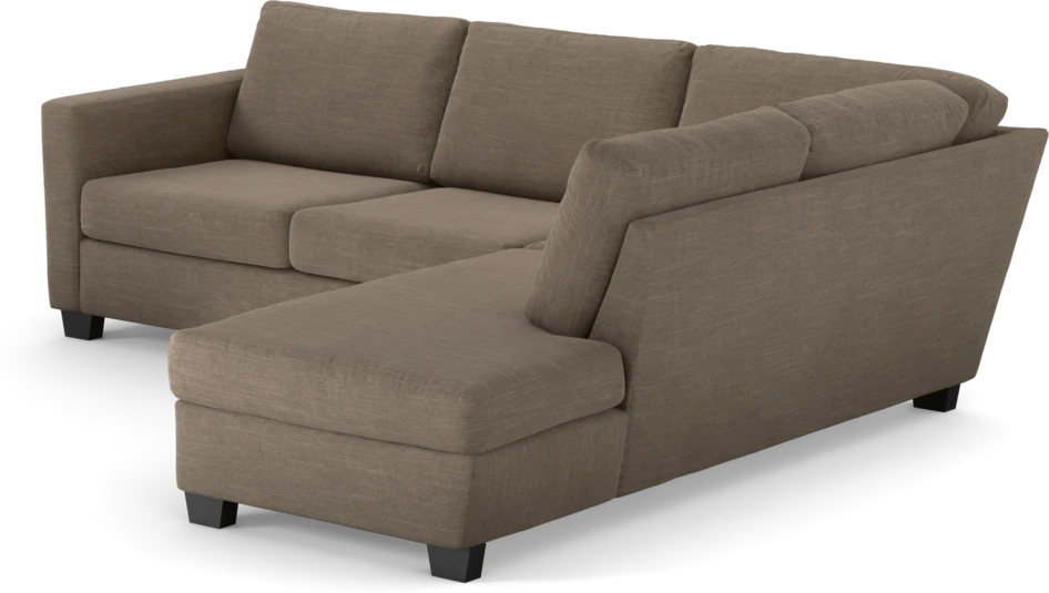 Friday - 2,5-sits soffa med divan höger - Brun